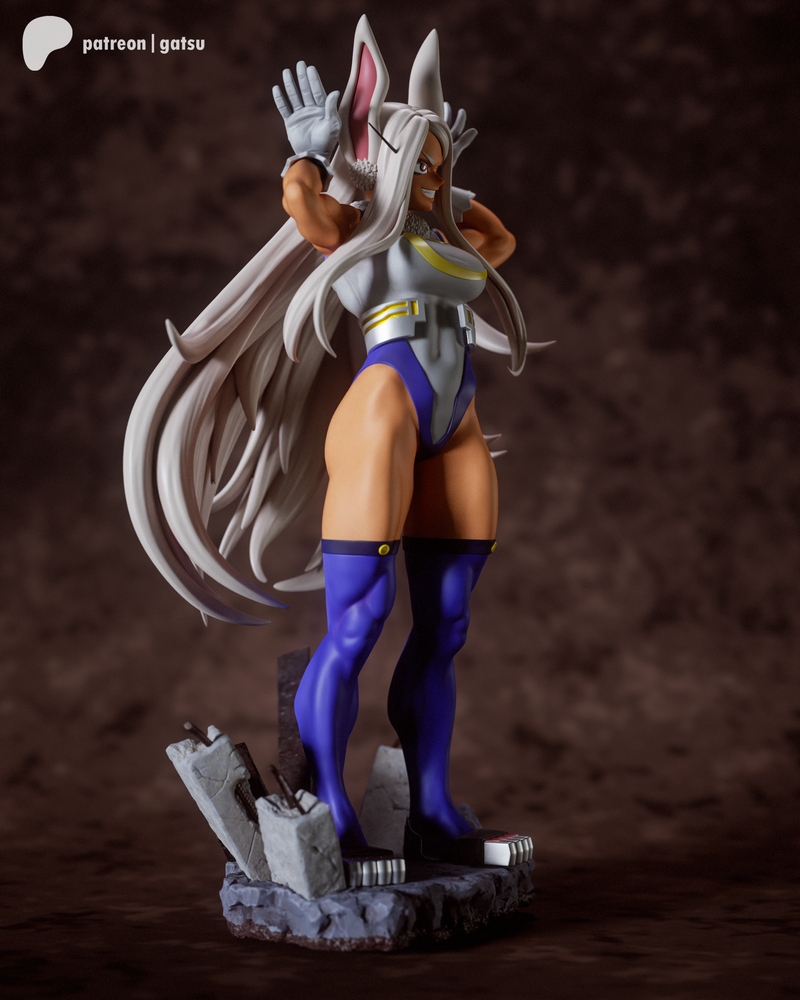 Gatsu Studios《我的英雄学院》米尔科 3D打印模型|Gatsu Studios – My Hero Acedemia – Mirko – 3D Print Model