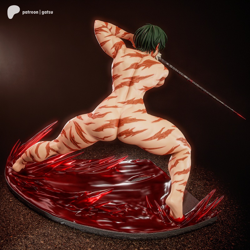咒术回战 佐佐木琲世 3D打印模型|Gatsu Studios – Jujutsu Kaisen – Maki Zenin NSFW – 3D Print Model