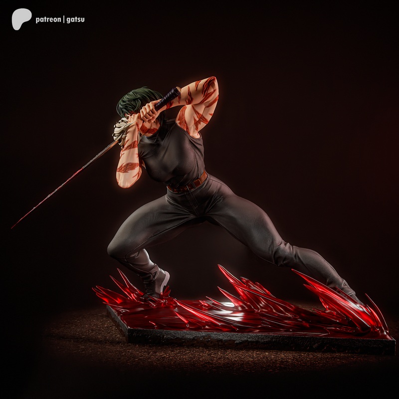 Gatsu Studios 旗下《咒术回战》角色麻实木3D打印模型|Gatsu Studios – Jujutsu Kaisen – Maki Zenin – 3D Print Model
