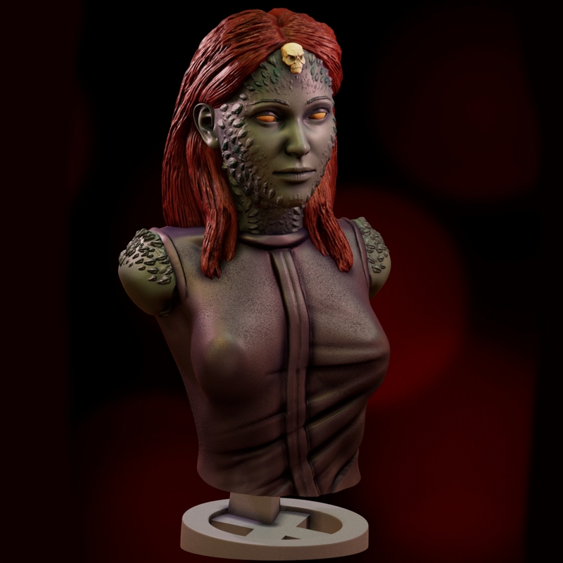 神秘胸围——3D打印模型|Mystique Bust – 3D Print Model
