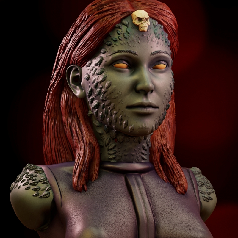 神秘胸围——3D打印模型|Mystique Bust – 3D Print Model