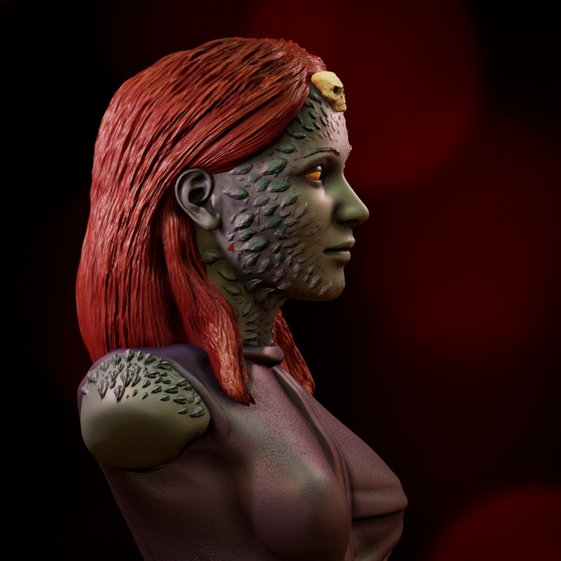 神秘胸围——3D打印模型|Mystique Bust – 3D Print Model
