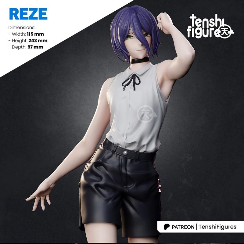 Reze 3D打印模型|Tenshi Figures – Reze – 3D Print Model STL
