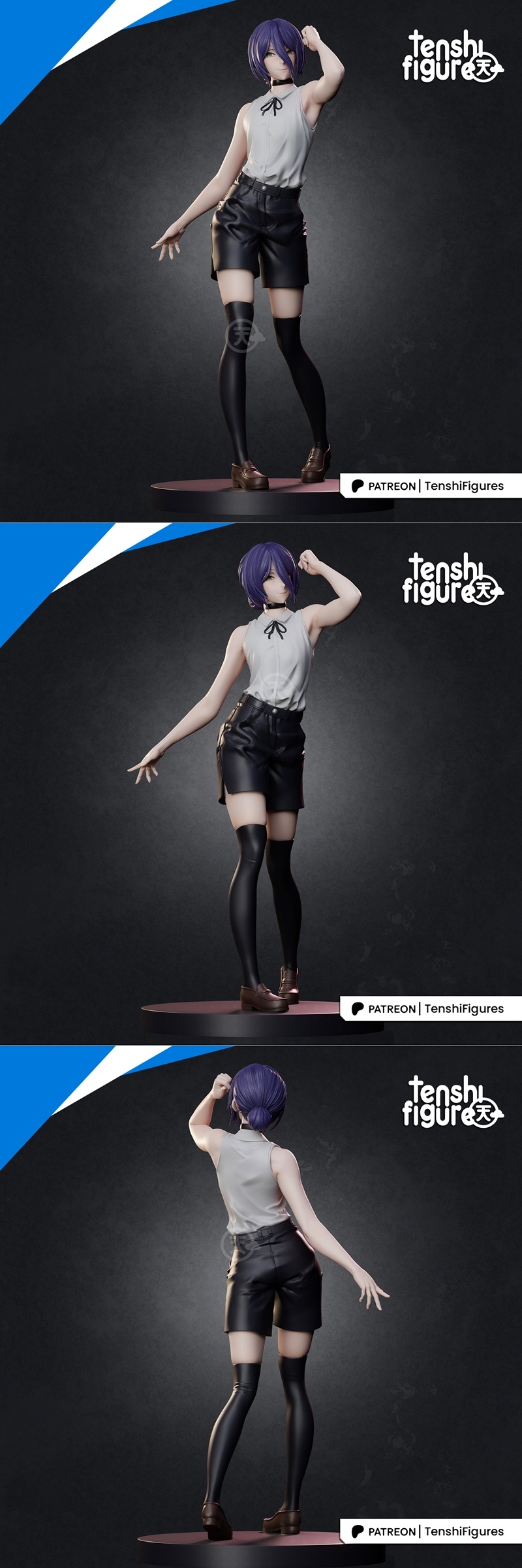 Reze 3D打印模型|Tenshi Figures – Reze – 3D Print Model STL
