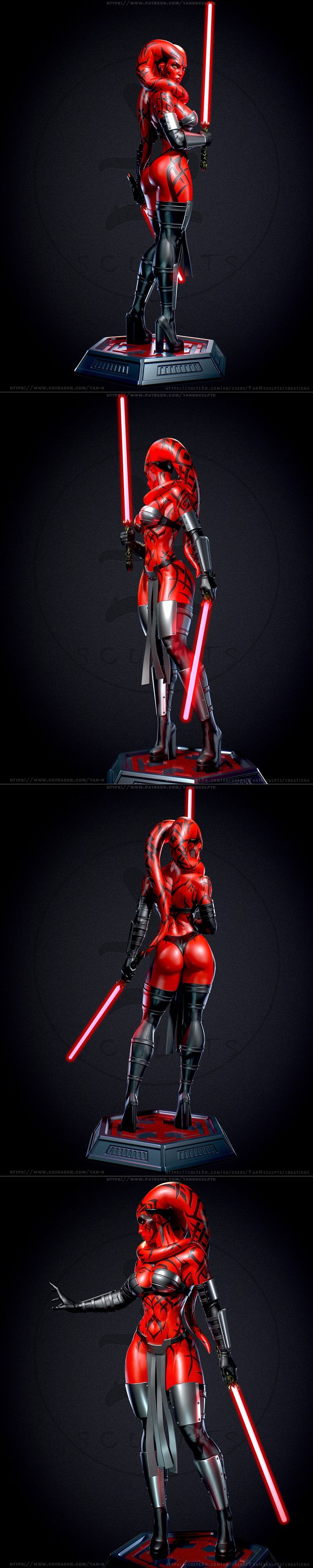 Yan-H工作室出品：达斯·塔隆3D打印模型|Yan-H – Darth Talon – 3D Print Model STL
