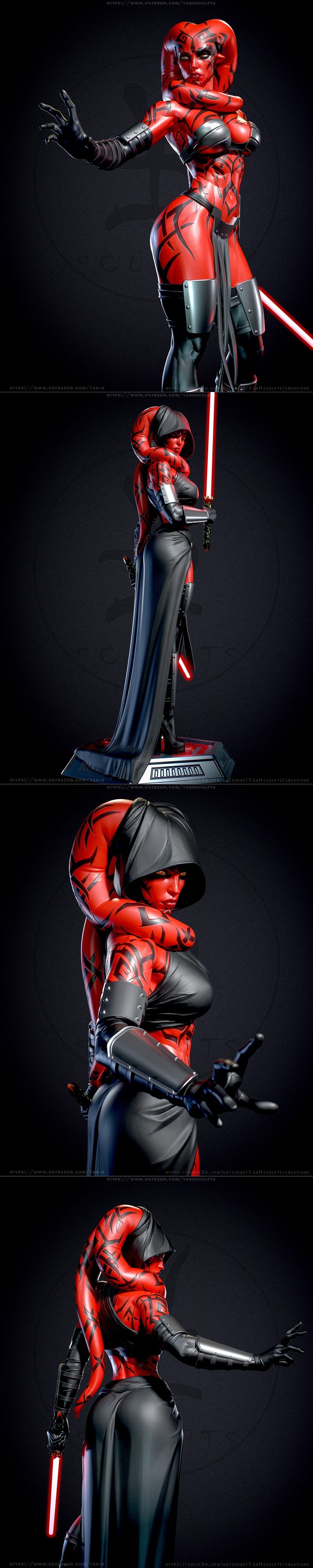 Yan-H工作室出品：达斯·塔隆3D打印模型|Yan-H – Darth Talon – 3D Print Model STL