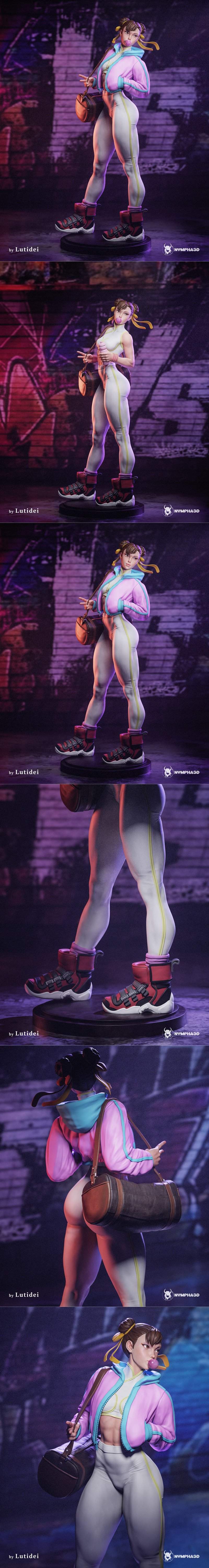 Nympha工作室 3D打印模型 星际战士春丽|Nympha – Chun-Li – Street Fighter – 3D Print Model STL