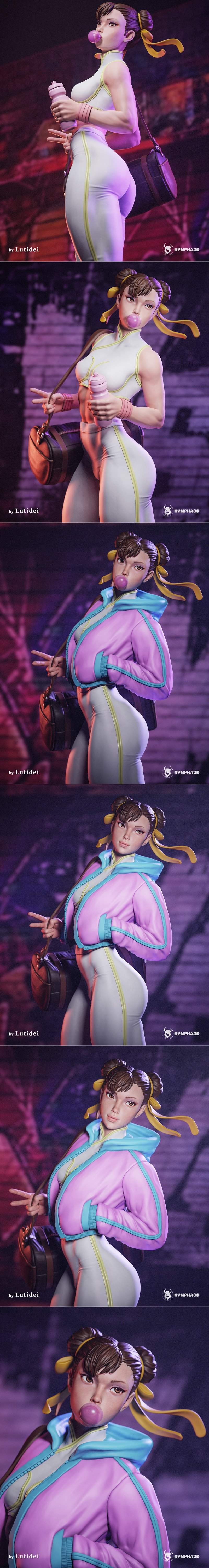 Nympha工作室 3D打印模型 星际战士春丽|Nympha – Chun-Li – Street Fighter – 3D Print Model STL