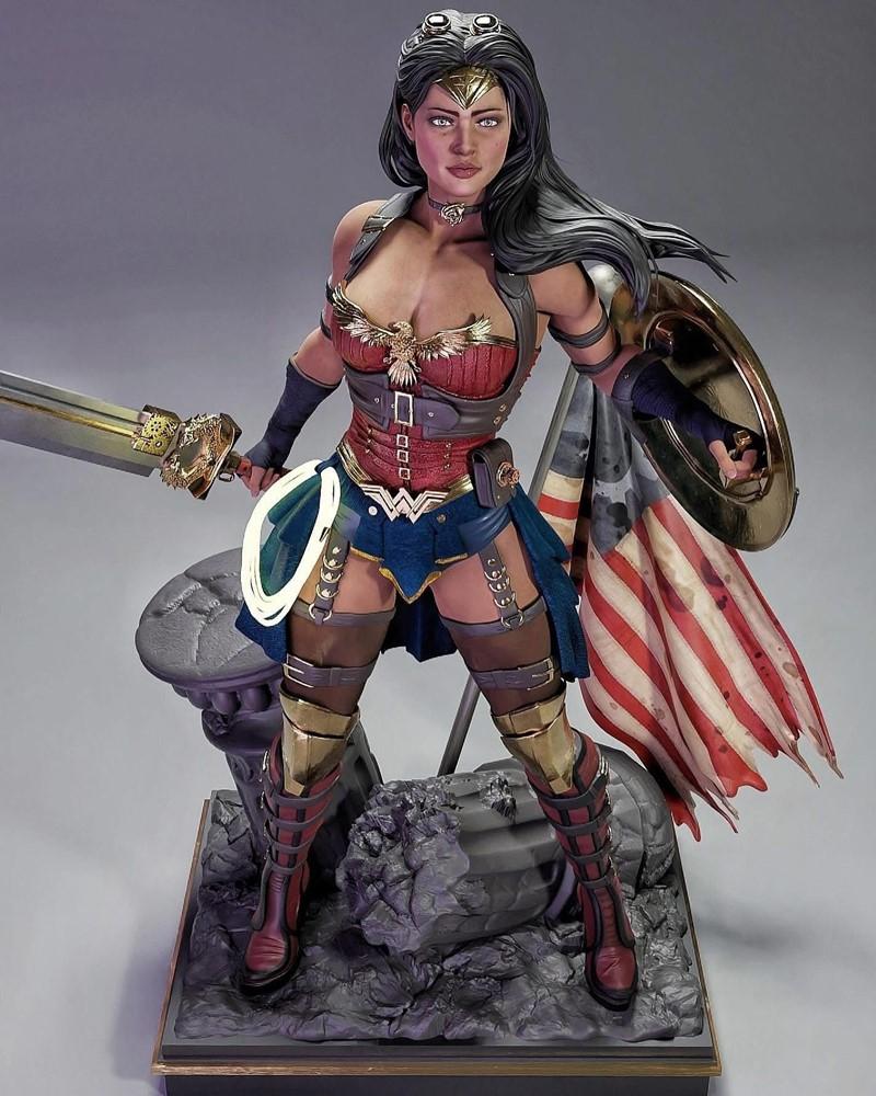 MCM3D – Wonder Woman (Steampunk) – 3D Print Model STL