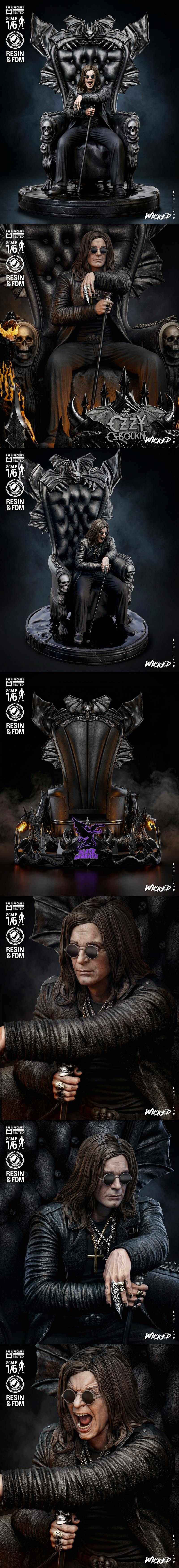 恶搞奥兹·奥斯本雕塑 3D打印模型|Wicked – Ozzy Osburne Sculpture – 3D Print Model STL