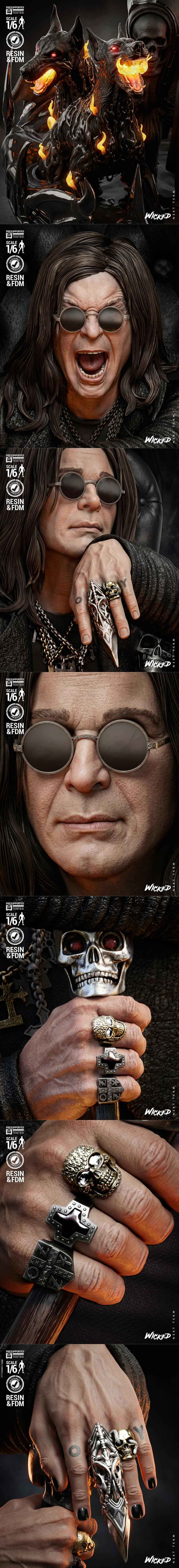 恶搞奥兹·奥斯本雕塑 3D打印模型|Wicked – Ozzy Osburne Sculpture – 3D Print Model STL