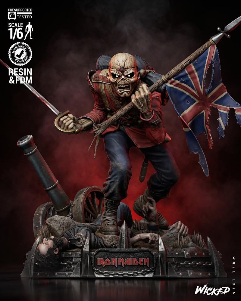 铁娘子3D打印模型|Wicked – Iron Maiden Sculpture – 3D Print Model STL