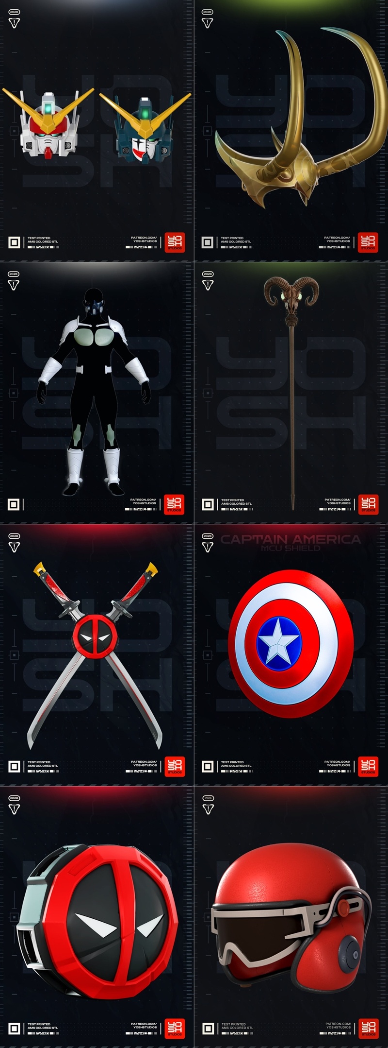 Yosh Studios 2026年作品《3D打印模型STL》|Yosh Studios February 2026 – 3D Print Model STL