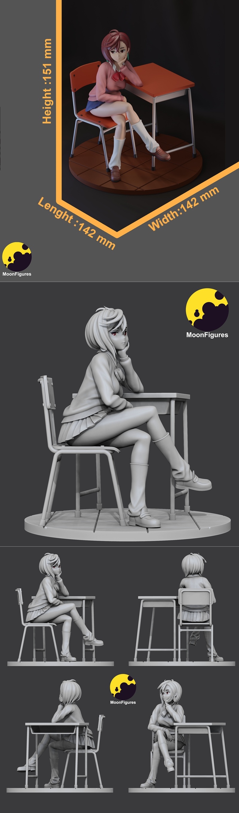 MoonFigures – Momo Ayase – 3D Print Model STL