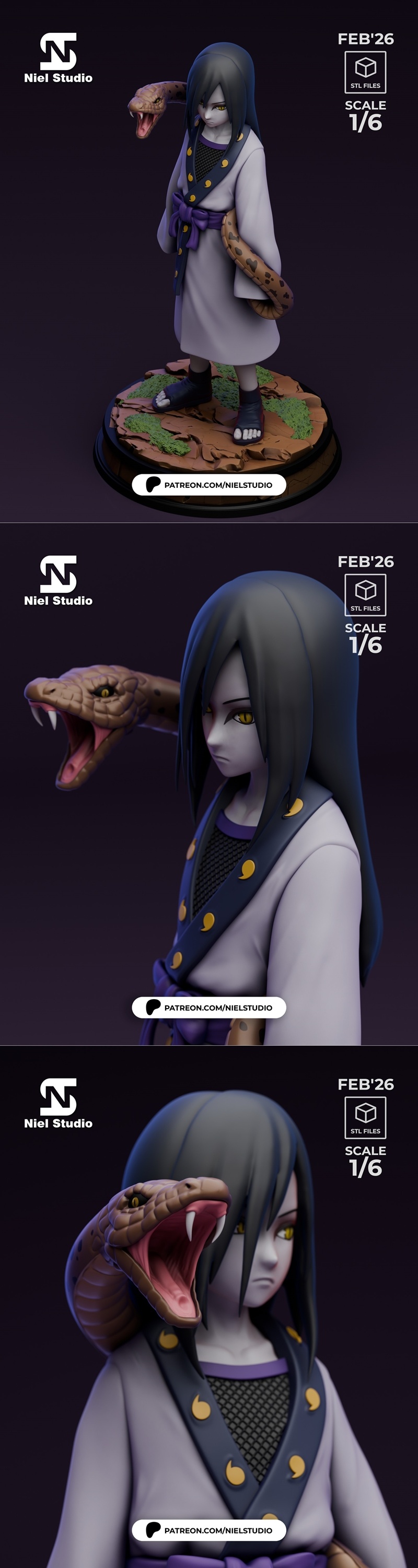 Niel Studio – Orochimaru – 3D Print Model STL