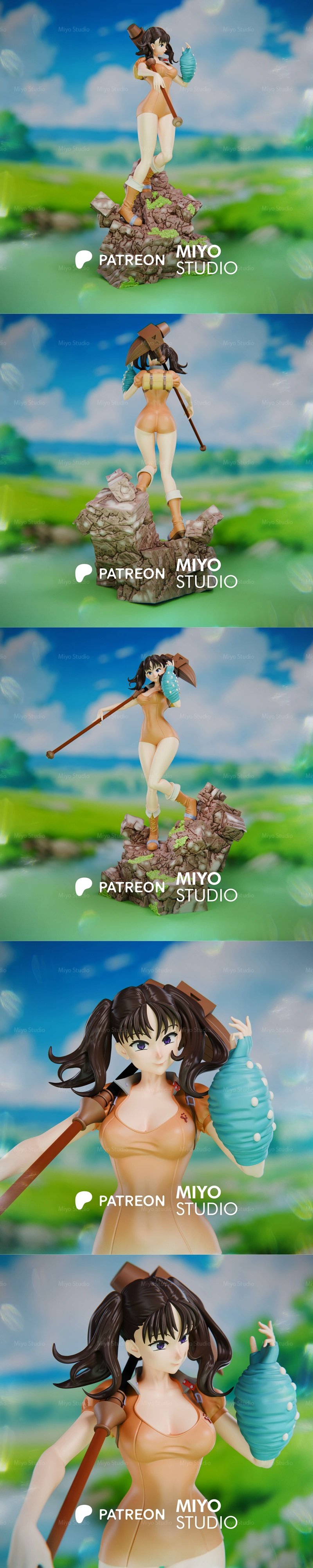Miyo Studio 七宗罪 3D打印模型|Miyo Studio – Diane – Seven Deadly Sins – 3D Print Model STL