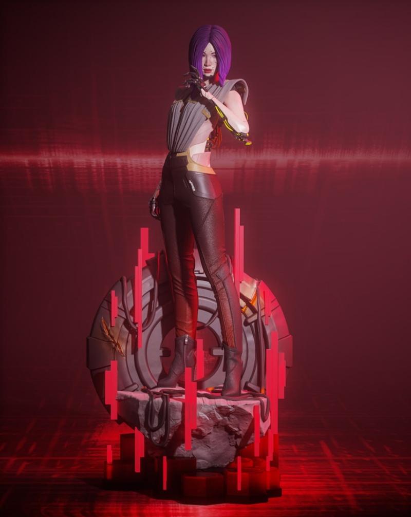 Yongblood Sculpture – Songbird – Cyberpunk 2077 – 3D Print Model STL