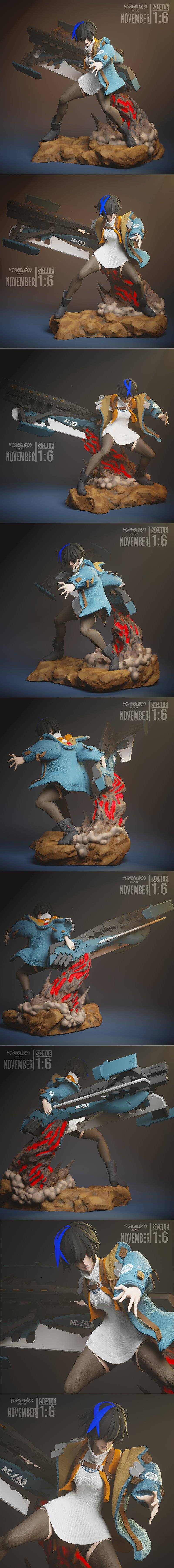 Yongblood Sculpture – Unika – 3D Print Model STL