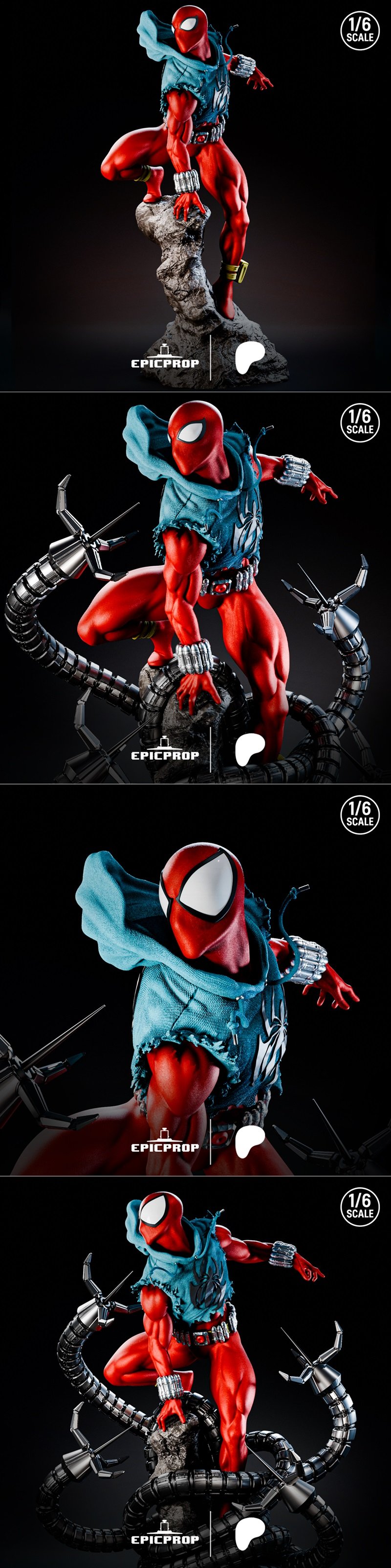 红黑蜘蛛战衣3D打印模型|Epic Prop – Scarlet Spider Suit – 3D Print Model STL