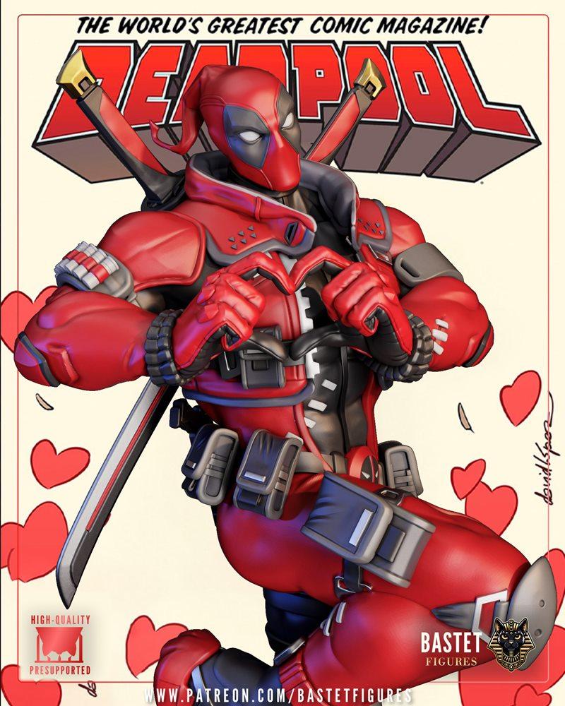 Bastet Figures – Deadpool – 3D Print Model STL