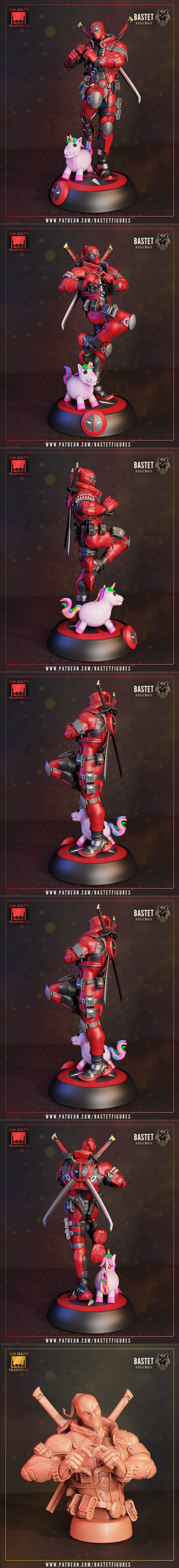 Bastet Figures – Deadpool – 3D Print Model STL