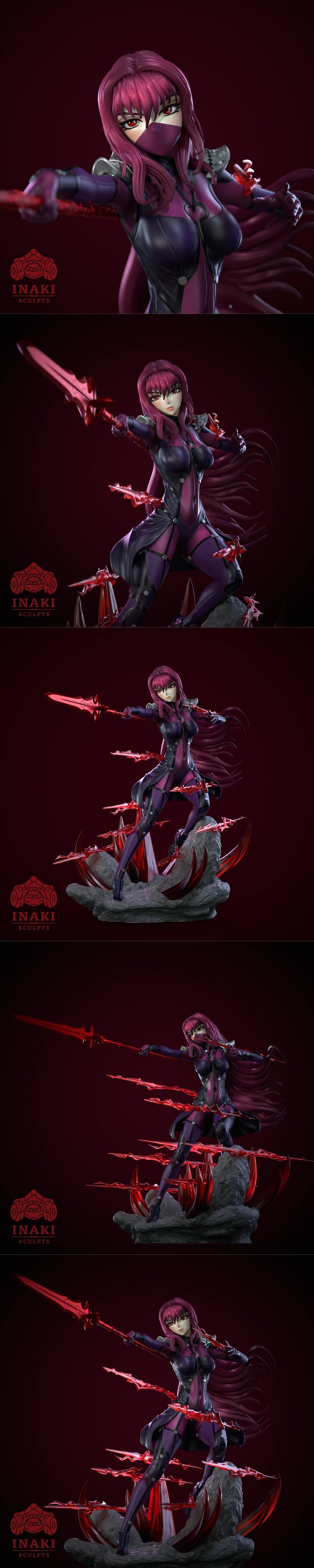 Inaki Sculpts – Scathach – 3D Print Model STL