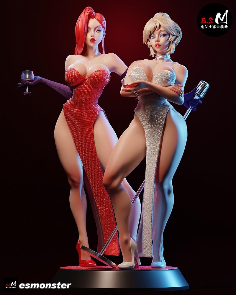 E.S怪物——杰西卡兔子与霍莉的3D打印模型|E.S Monster – Jessica Rabbit & Holly Would – 3D Print Model STL