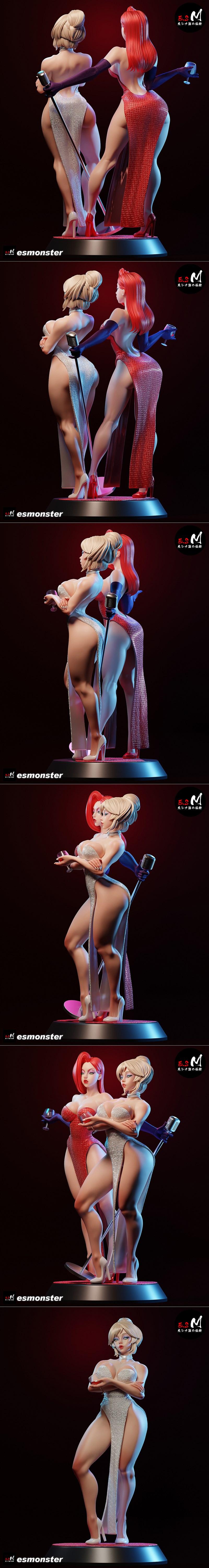 E.S怪物——杰西卡兔子与霍莉的3D打印模型|E.S Monster – Jessica Rabbit & Holly Would – 3D Print Model STL