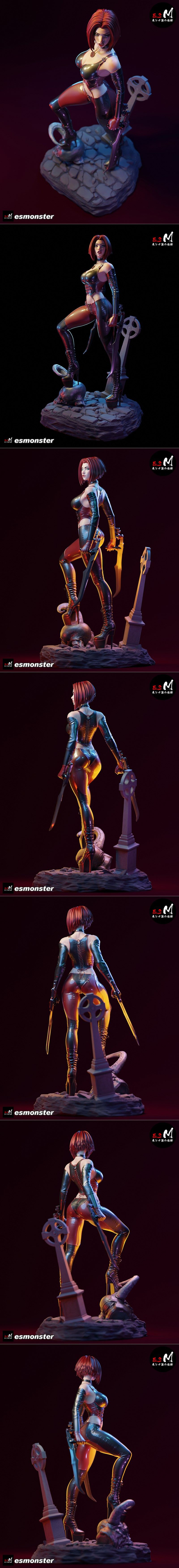E.S.怪物 - 血rayne - 3D打印模型|E.S Monster – Blood Rayne – 3D Print Model STL