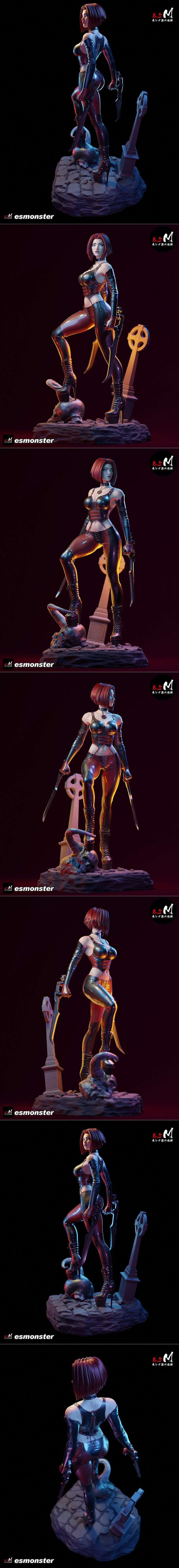E.S.怪物 - 血rayne - 3D打印模型|E.S Monster – Blood Rayne – 3D Print Model STL