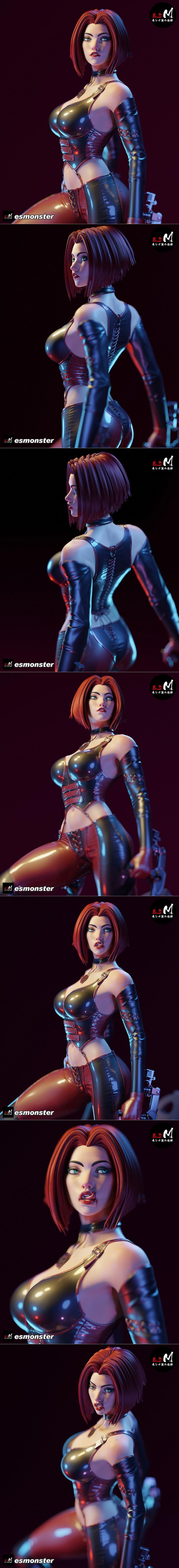 E.S.怪物 - 血rayne - 3D打印模型|E.S Monster – Blood Rayne – 3D Print Model STL