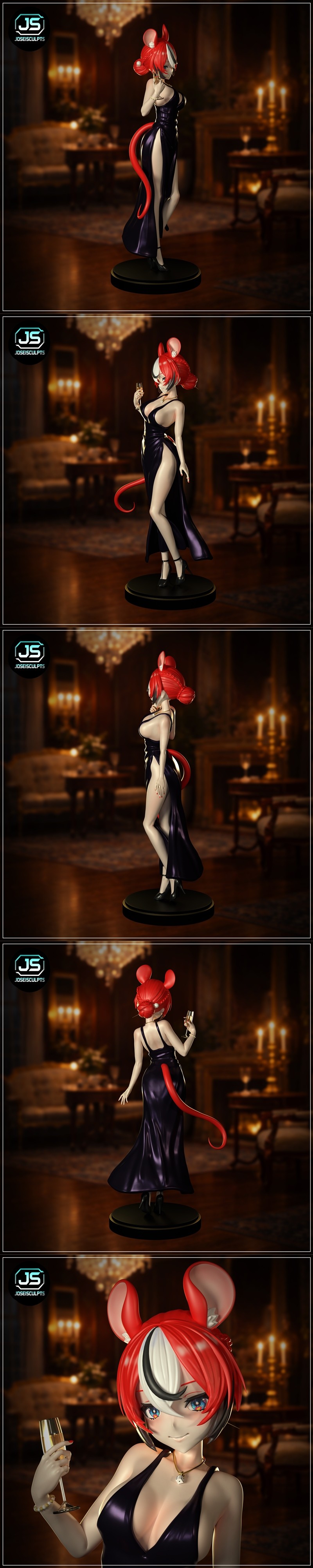 JoseisCults 优雅的巴尔兹 3D打印模型|joseisculpts – Elegant Baelz – 3D Print Model STL