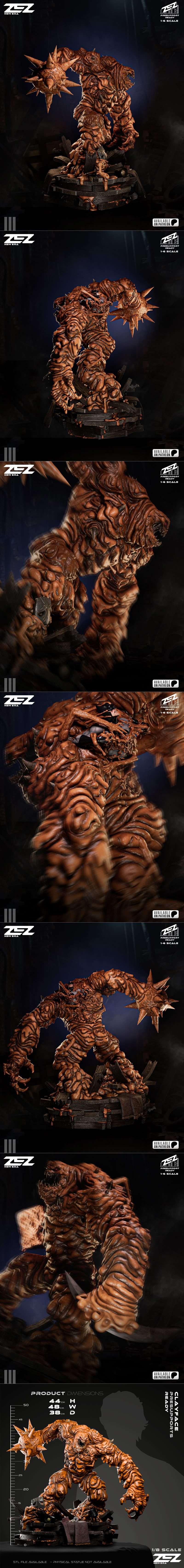 ZEZ Studios – Clay Monster – 3D Print Model STL
