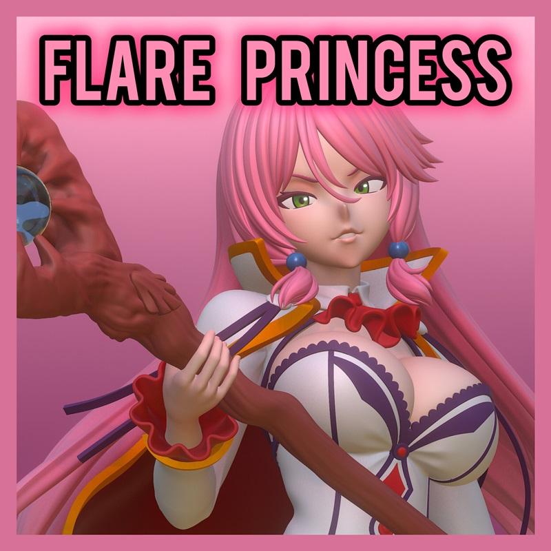 Flare Princess – 3D Print Model STL