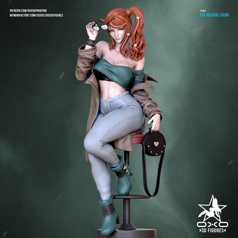 OXO3D Figures – Sonia – 3D Print Model STL