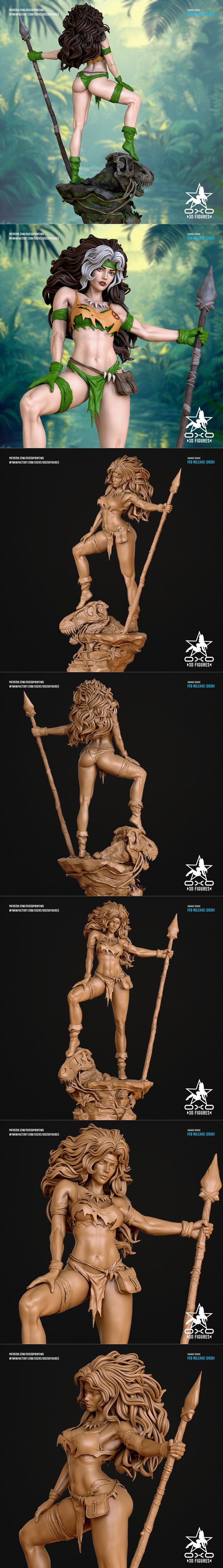 OXO3D Figures – Savage Rogue – 3D Print Model STL
