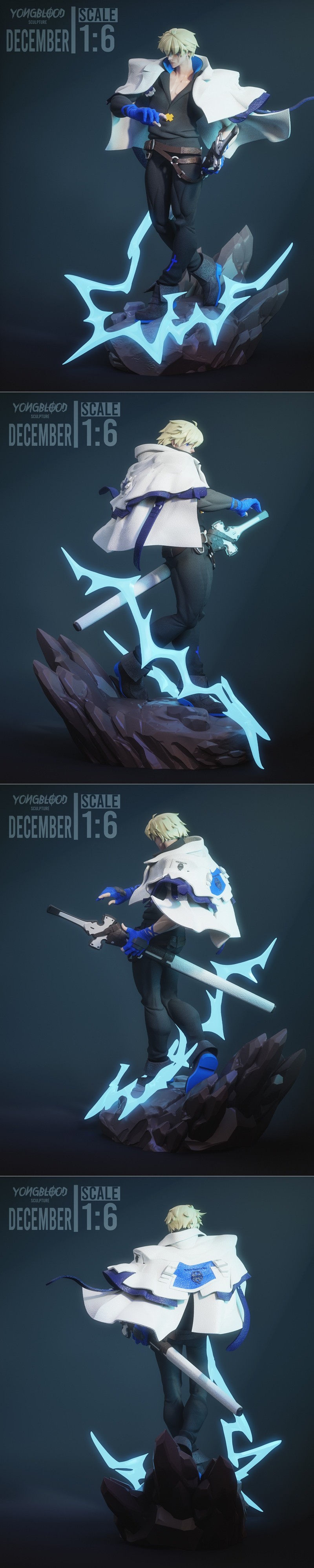 永血雕塑 – Ky Kiske – 3D打印模型|Yongblood Sculpture – Ky Kiske – 3D Print Model STL