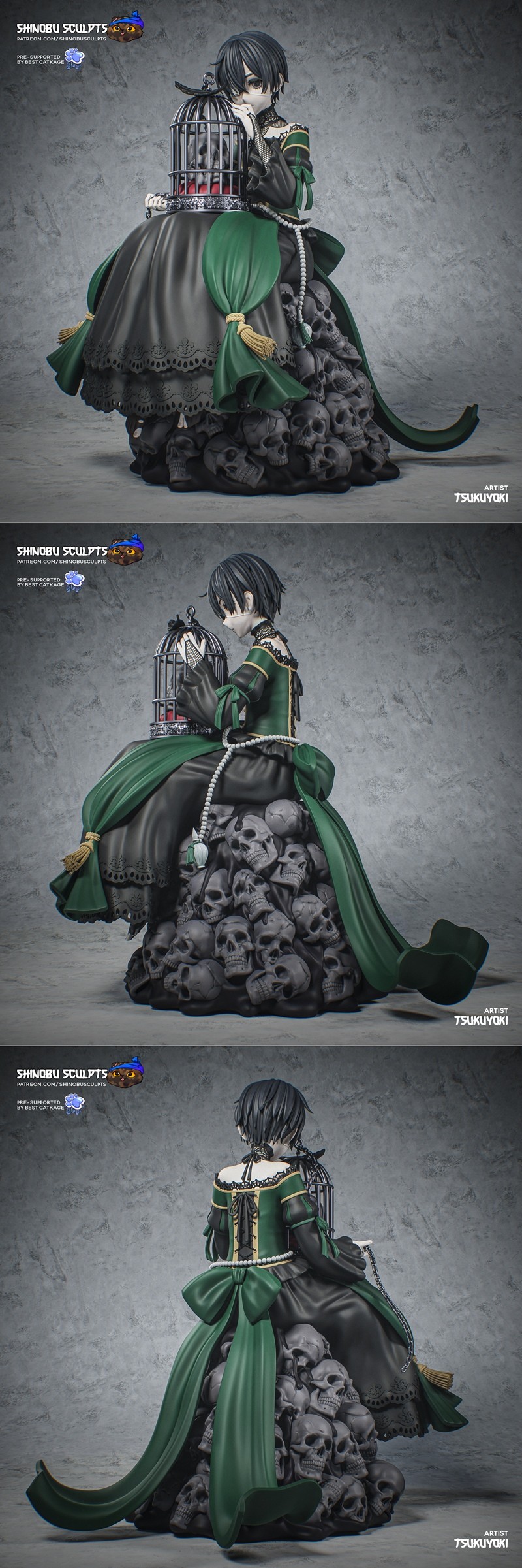 Shinobu打造的Ciel 3D打印模型|Shinobu Sculpts – Ciel – 3D Print Model STL