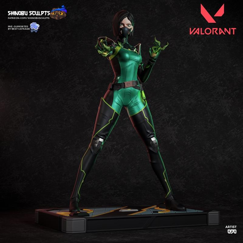 Shinobu 3D打印模型 - Viper - 《Valorant》角色雕塑|Shinobu Sculpts – Viper – Valorant – 3D Print Model STL