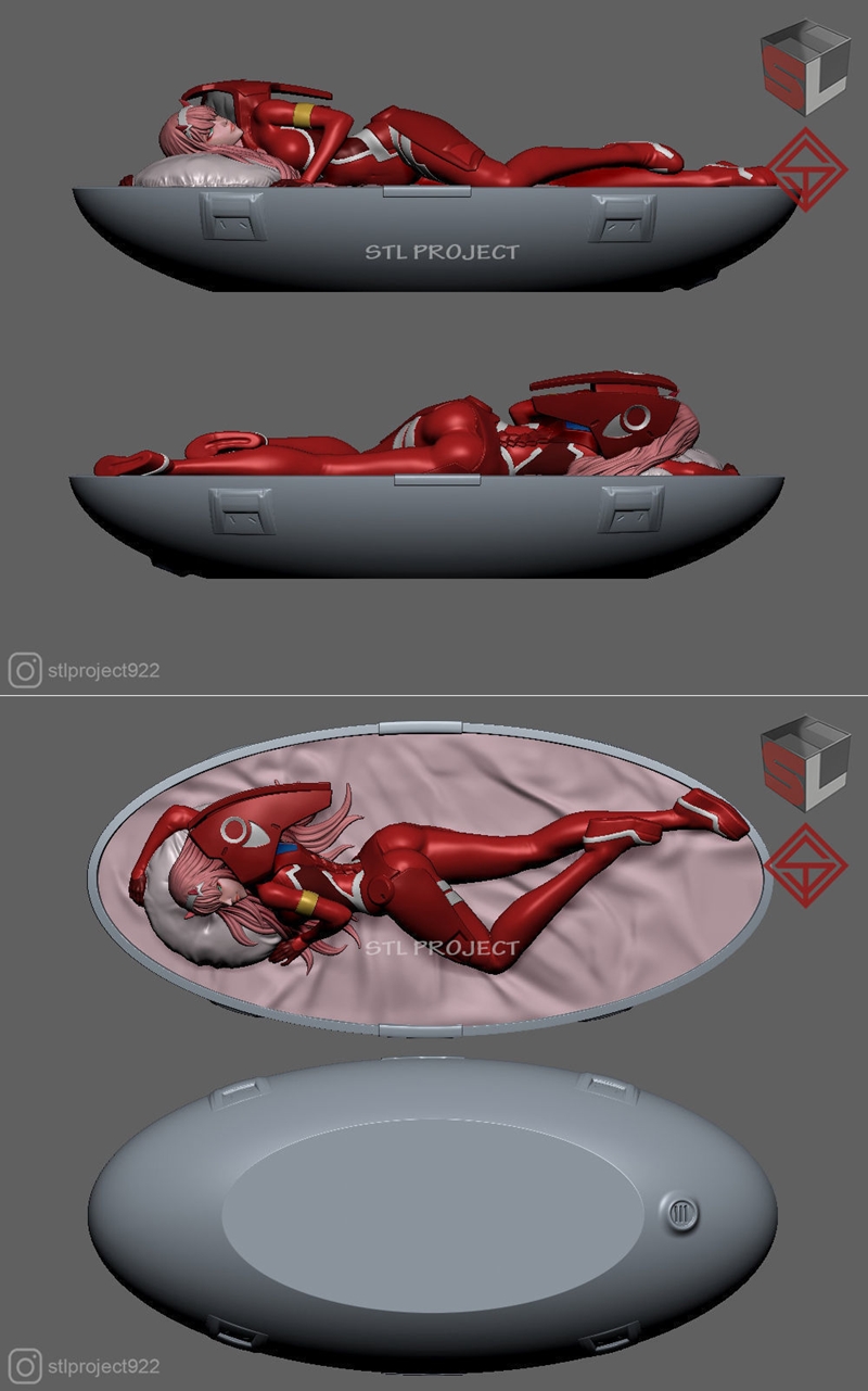 STL Project – Zero 2 Reclining Version – 3D Print Model STL