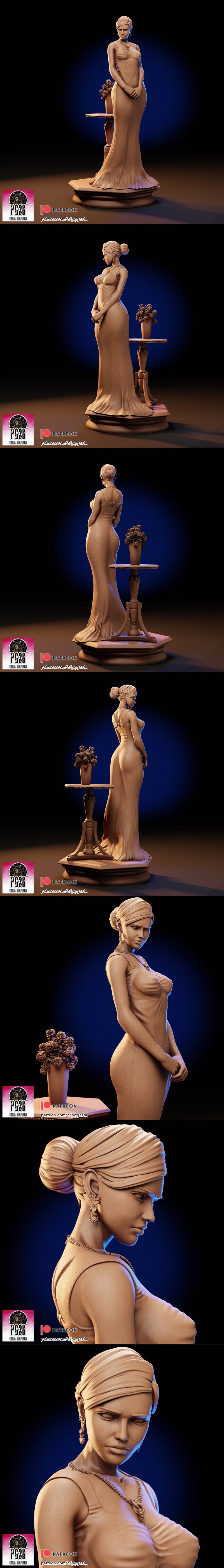 PG3D – 007之维斯佩·林德 3D打印模型|PG3D – James Bond’s Vesper Lynd – 3D Print Model STL