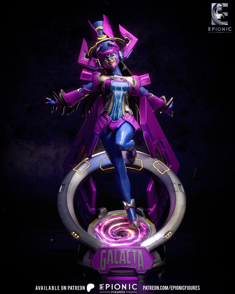 银河图谱：Galacta角色3D打印模型|Epionic Figures – Galacta – 3D Print Model STL