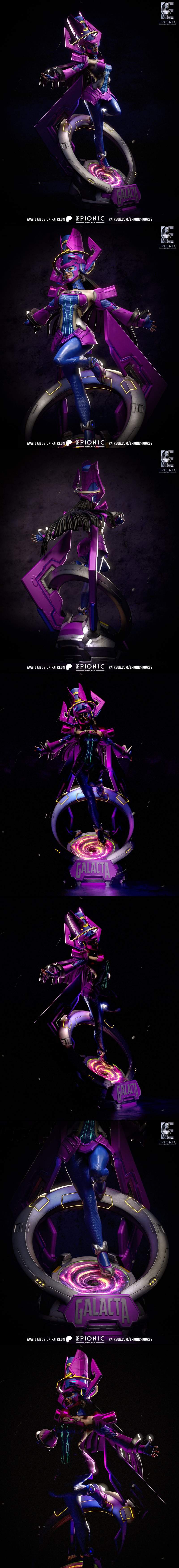 银河图谱：Galacta角色3D打印模型|Epionic Figures – Galacta – 3D Print Model STL