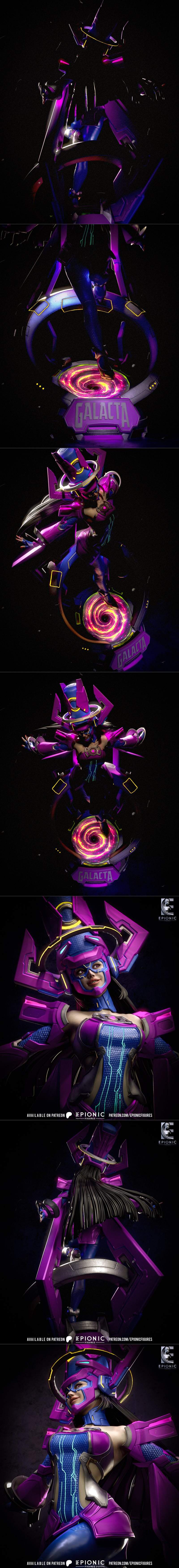 银河图谱：Galacta角色3D打印模型|Epionic Figures – Galacta – 3D Print Model STL