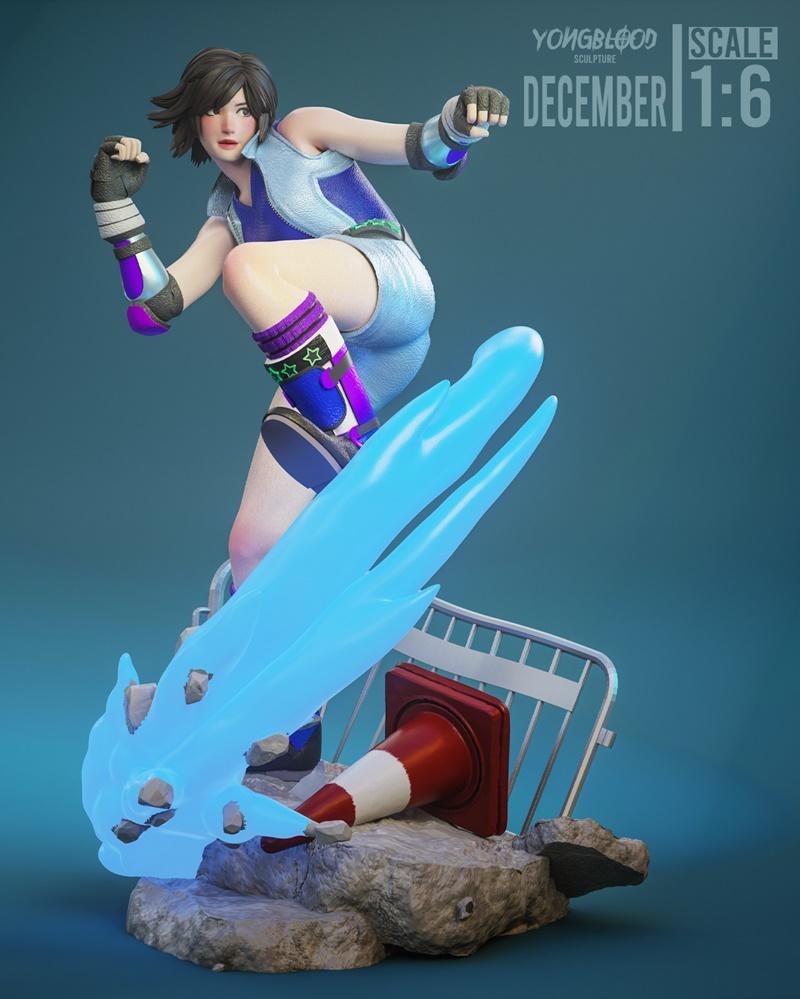 永血雕塑 - 佐仓绫音 - 3D打印模型|Yongblood Sculpture – Asuka Kazama – 3D Print Model STL