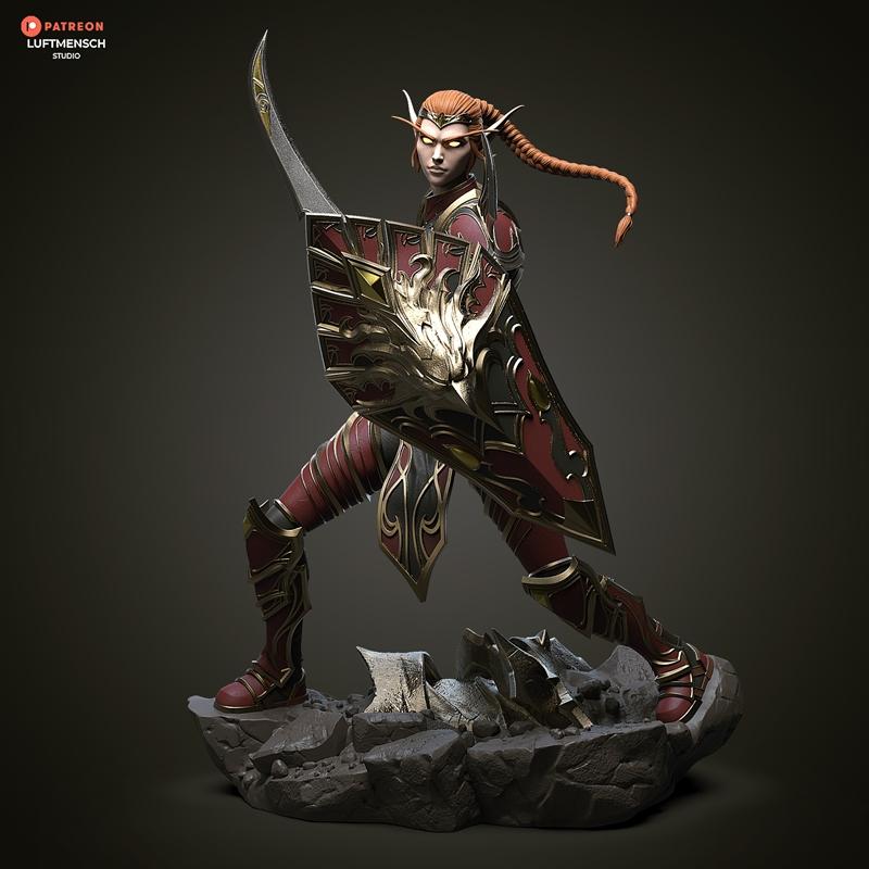 Luftmensch Studio – Lady Liadrin – 3D Print Model STL