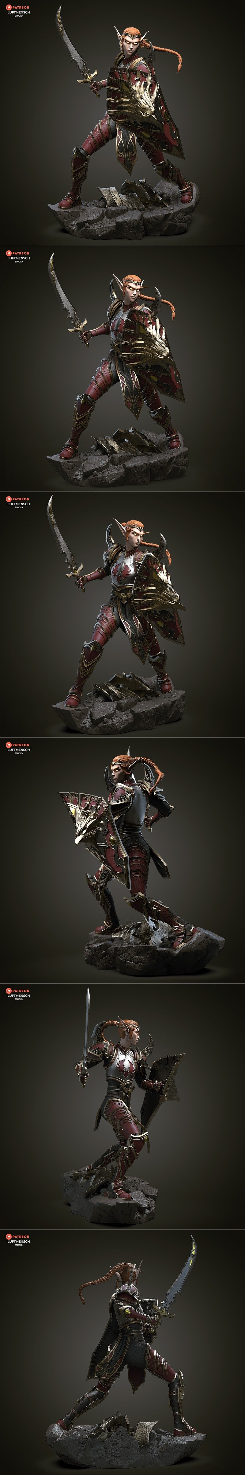 Luftmensch Studio – Lady Liadrin – 3D Print Model STL