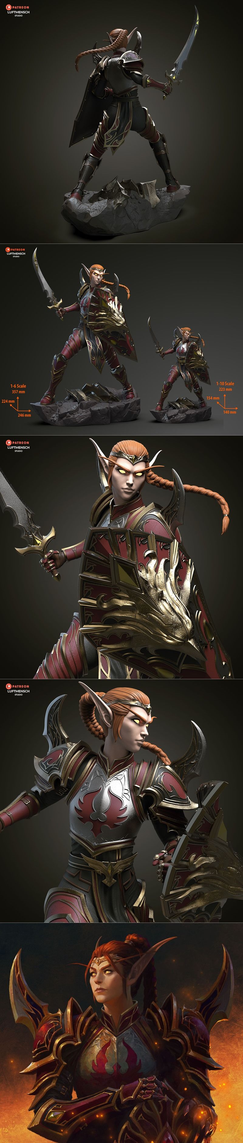 Luftmensch Studio – Lady Liadrin – 3D Print Model STL