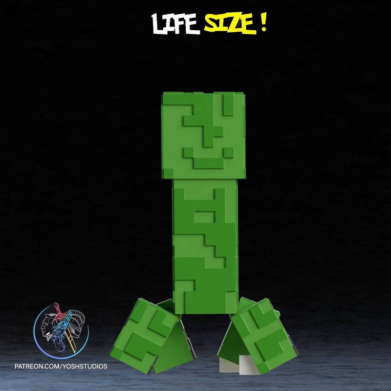 Yosh Studios - 绿巨人 - 3D打印模型|Yosh Studios – Life-Size Green Monster – 3D Print Model