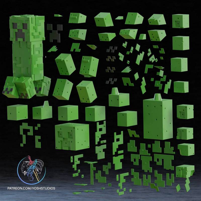 Yosh Studios - 绿巨人 - 3D打印模型|Yosh Studios – Life-Size Green Monster – 3D Print Model